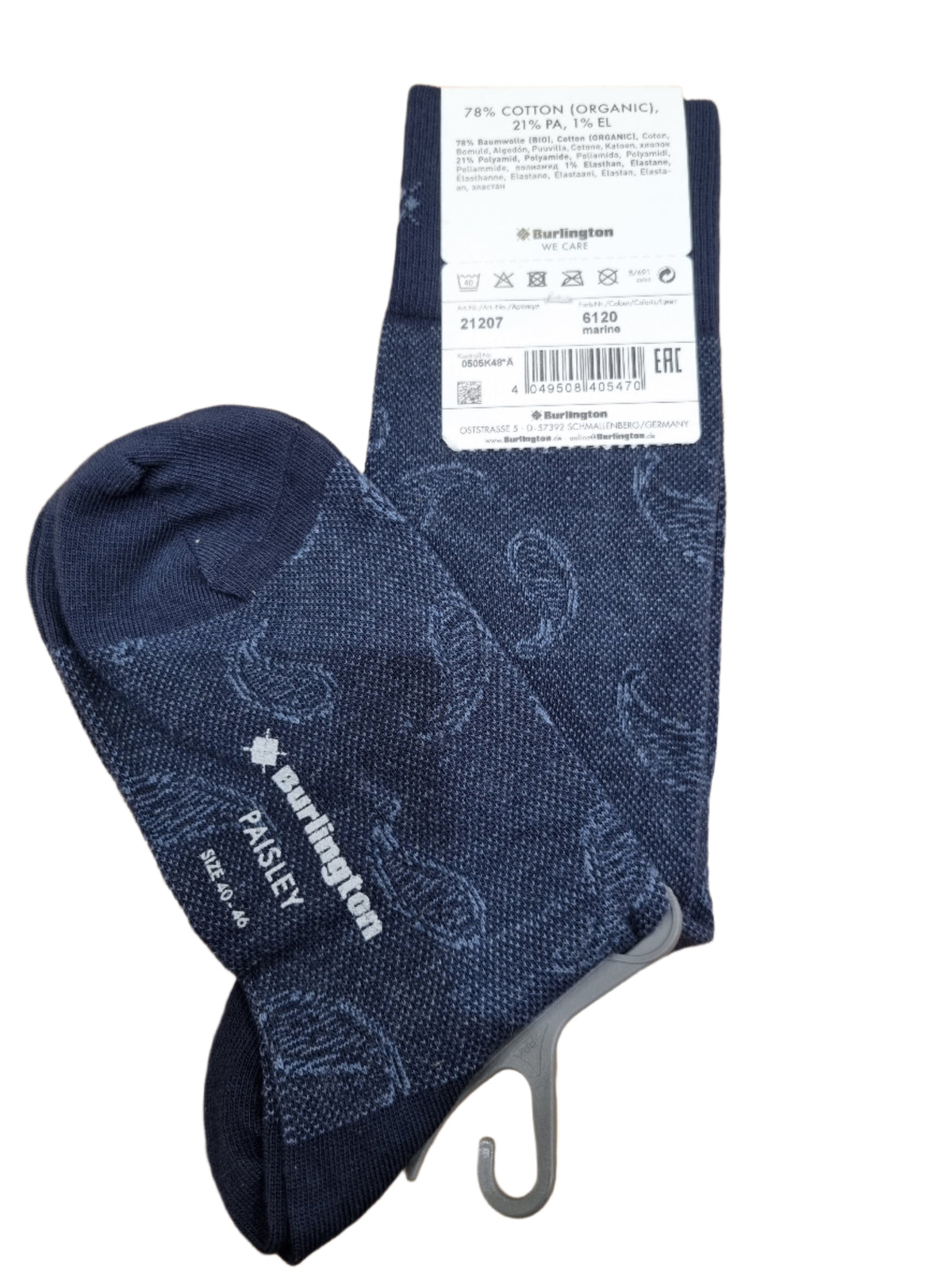 21207 PAISLEY BURLINGTON SOCKS